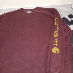 Carhartt Maroon Heavyweight Long sleeve XL Loose